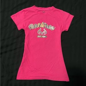 Real Tree Shirt Pink Camouflage Realtree Shirt Women’s Hunting Camouflage Top